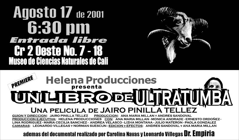 UN LIBRO DE ULTRATUMBA